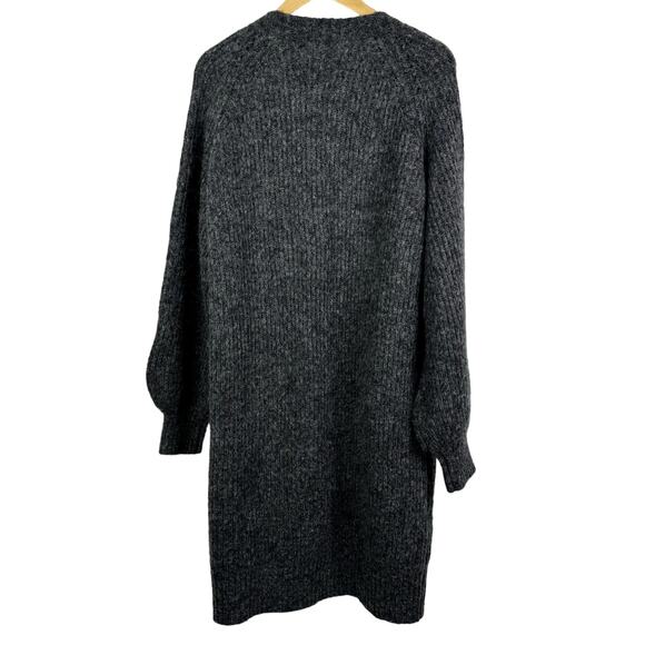 MUNTHE Riga Knit Long Loose Wool Ribbed Long Cardigan Size 10 NWT - Picture 4 of 11